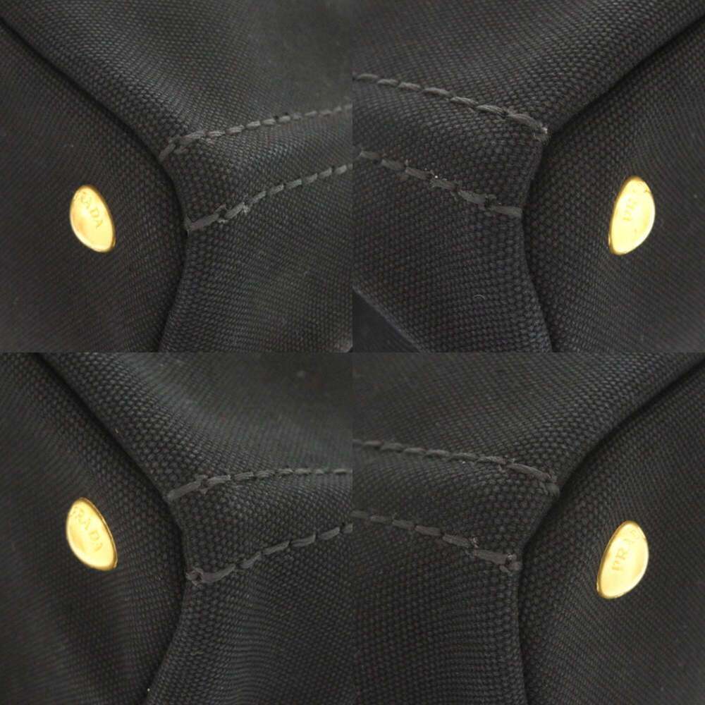 PRADA Black Canvas Shoulder Bag - Picture 4 of 10